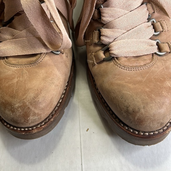 FRYE WOMENS TART PINK BOOTS GENUINE LEATHER ALTA HICKER BOOT IN DUSTY ROSE 9B - Picture 13 of 14